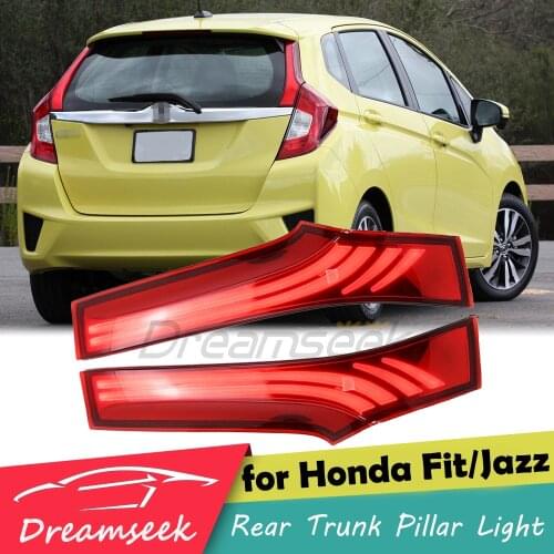 LED Rear Trunk Pillar Tail Light for Honda Fit Jazz 2014 2015 2016 2017 2018 2019 Column Brake Lamp Red Lens