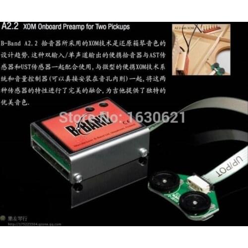 Top quality Finland Original B-Band A2.2 UST/AST(29R-1470) Dual Piezo Acoustic Guitar Pickup System with XOM