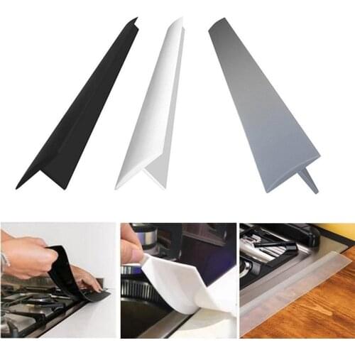 1/2Pcs Kitchen Stove Counter Gap Cover Heat Resistant Mat Oil Dust Seal Oven Washer Dryer Washing Machine Anti Spill Gap Cover
