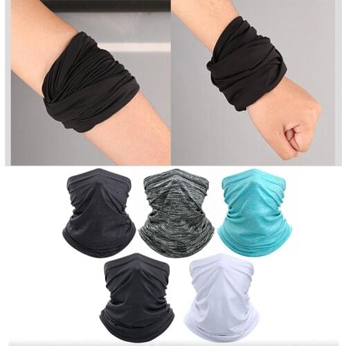 1 * Ice Silk Ventilate Summer Sun Block Shield Neck Tube Motorcycle Scarf Outdoor Breathable Bike Clothing