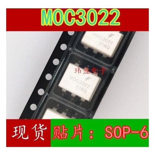 10pcs MOC3022SR2M MOC3022 SOP-6