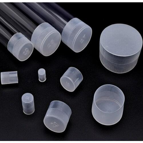 10pcs plastic screw bolt dust cover flange joint outer teeth Protect Case white Round pipe plug end caps tube sleeve Hardware