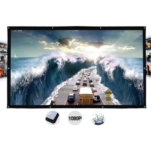 300 Inch Wall Mount Outdoor Movie Projector Projection Screen Curtain Film