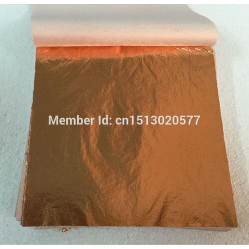 500 sheets 20 booklets14 X 14cm Genuine pure copper leaf Luxurious