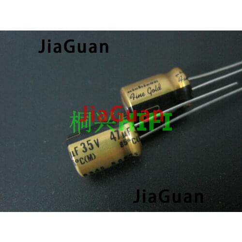 20PCS NICHICON FG 35V47UF 8x11.5MM fine gold 47UF 35V FineGold MUSE Audio Capacitor 47uf/35v 35V47uF