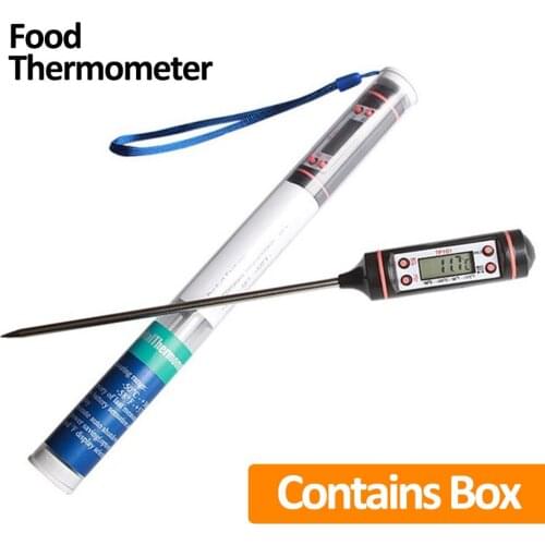 LCD Digital Food Thermometer For BBQ Electronic Cooking Food Probe Meat Water Milk Meat Thermometer Kitchen Tools Dropshipping