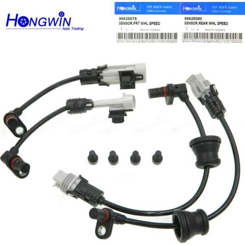 4pcs One Set ABS Wheel Speed Sensor Fits Pontiac Chevrolet Equinox Captiva Saturn Opel 2007-2013 96626078, 96626080