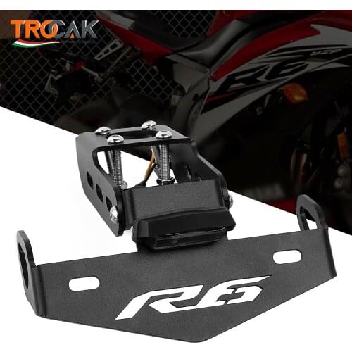 For YAMAHA YZFR6 YZF R6 2006-2013 2014 2015 2016 Motorcycle License Plate Holder License Bracket Tail Tidy Fender Eliminator
