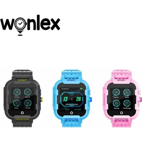 Wonlex Kids Smart Watch 4G GPS Smartwatch Wifi Tracker Touch Screen SOS Phone Video Call Waterproof Children Camera Watch KT12