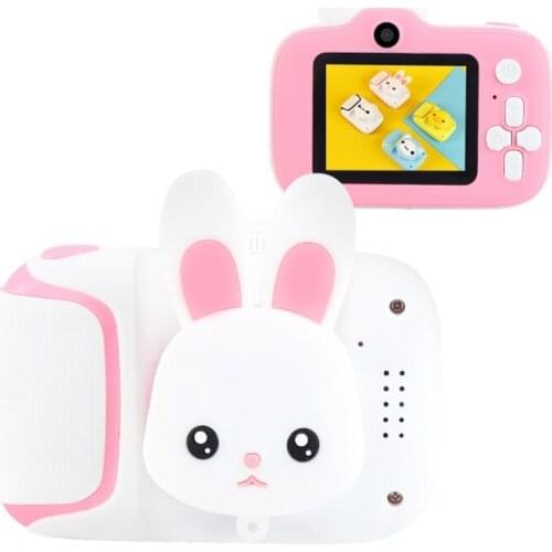 Kid’s Gift Portable Pink Selfie Camera Handhold Toy Video Camera Camcorder 1080P Digital AI Focusing Camera Recorder