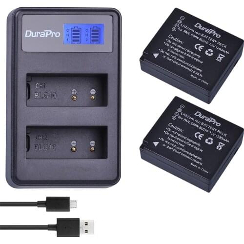 DMW-BLG10 DMW BLG10 BLG10e BLE9 Battery + LED Built-in USB Dual Charger for Panasonic LUMIX GF5 GF6 GX7 LX100 GX80 GX85