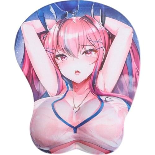 Two-dimensional Big Breast Mouse Pad 3d Chest Abstinence System Silicone Wrist Pad Game Cute Oppa Anime
