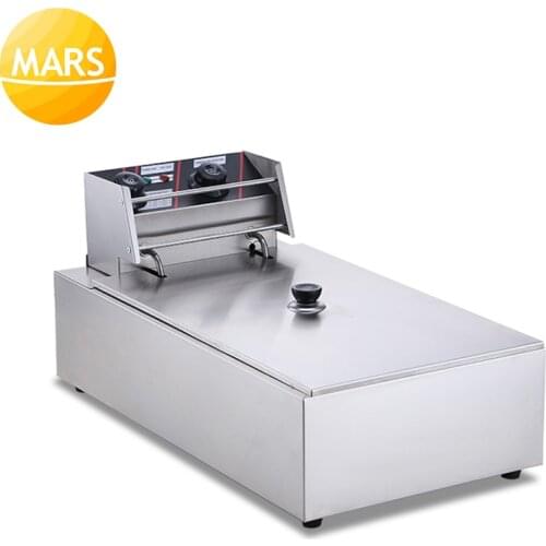 220V Electric Deep Fryer Heavy Duty Frying Chip Cooker Basket French Fries Machine Chicken Frying Machine