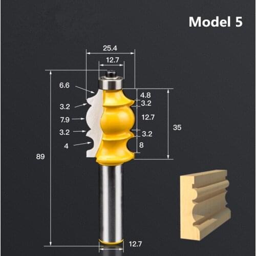 12.7mm,1pcs,Free shipping CNC Engraving Woodworking Milling Cutter,Solid carbide End Mill,cabinet and door Router Bit,model 5
