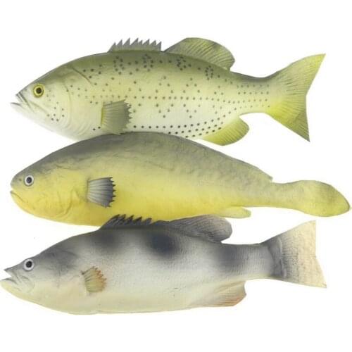 Gresorth 3 PCS Sea Creatures Fake Fish Artificial Animal Toys Food Model Shop Display Decoration