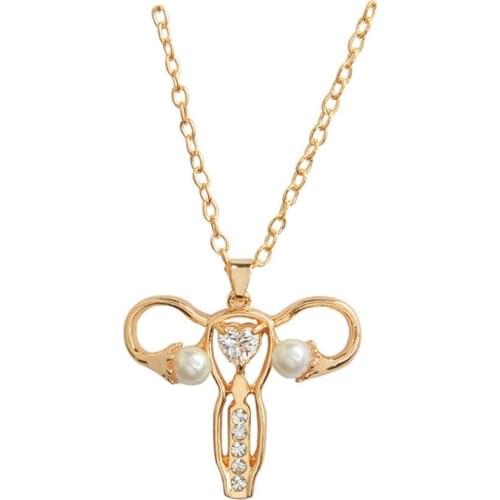 Personality Female Stereo Uterus Necklace Implying That It Is Everyone Responsibility To Love Women Unique Jewelry collares