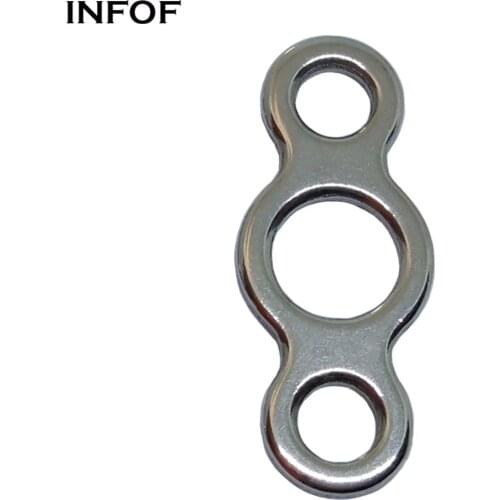 INFOF 100pcs Fishing Swivels 3-way Swivel Stainless Steel Fishing Connector Saltwater Accessories for Trolling Jigs Hook