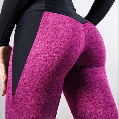 WHOUARE Pants for Women Sport Yoga Leggings Fitness Essentials High Waist Hip Lift Colorblock Printing Women Leggings
