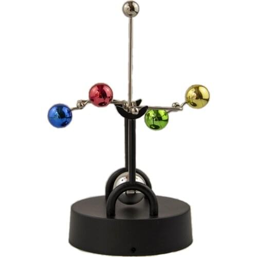 Metal Perpetual Instrument USB Swing Dynamic Art Crafts Desk Office Home Decoration Ornaments Newton Electromagnetic Pendulum