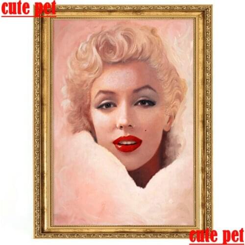 Cute pet full diamond Mosaic Art painting Woman portrait diamond painting Diy diamond embroidery crossstitch decorative painting
