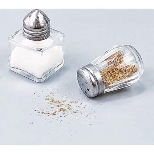 2pcs/set Dollhouse Miniature 1:12 Accessories glass seasoning bottle Jar Set DIY