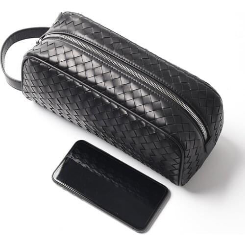 Mens Toiletry Bag Travel Cosmetic Bags Makeup Clutch Men Handbags Capacity Zipper Designer Make Up Bag Luxury High Quality Calf
