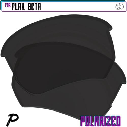 EZReplace Polarized Replacement Lenses for - Oakley Flak Beta Sunglasses - Black P