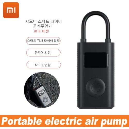 Original Xiaomi Mijia Portable Intelligent Digital Tire Pressure Detection Electric Air Pump For Motorcycle Bicycle Football