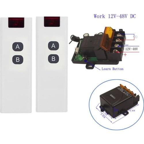 DC 9V 12V 24V 36V 48V 85V 30A Relay Switch Universal 1 CH RF Wireless Radio Remote Control Receiver Transmitter 9V-85V ON OFF