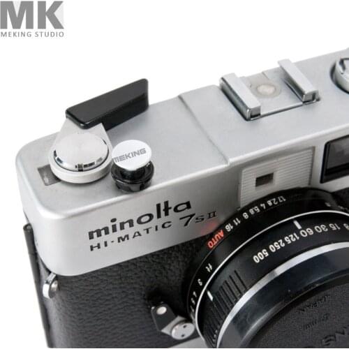 Selens Colorful Digital Camera Soft Shutter Button with screw White Concave For Leica Rolleiflex Fuji Nikon Canon Hasselblad