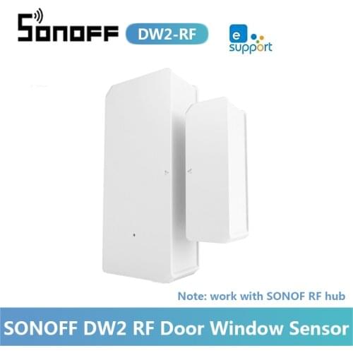 SONOFF DW2 RF Door Window Sensor Open/Close Wireless Door Window Detector Via EWeLink Remote Control Smart Home Work With RF HUB