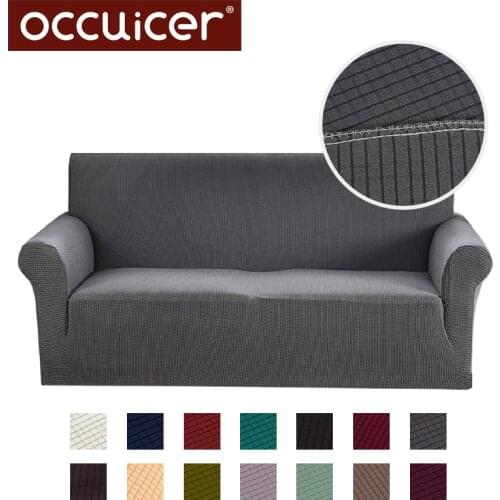 Modern Jacquard Sofa Covers For Living Room Armchair Sectional Couch Covers Elastic Stretch Sofa Slipcovers Tight Wrap