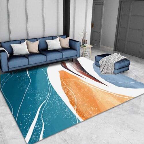 Modern Nordic Style Simple Geometric Art Floor Mat Door Mat Anti-slip Mat Carpet Bedroom Living Room Home Decoration