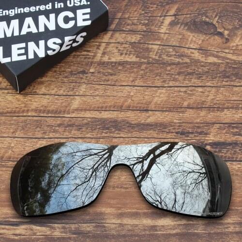 ToughAsNails Resist Seawater Corrosion Polarized Replacement Lenses for Oakley Antix Sunglasses Metallic Silver (Lens Only)