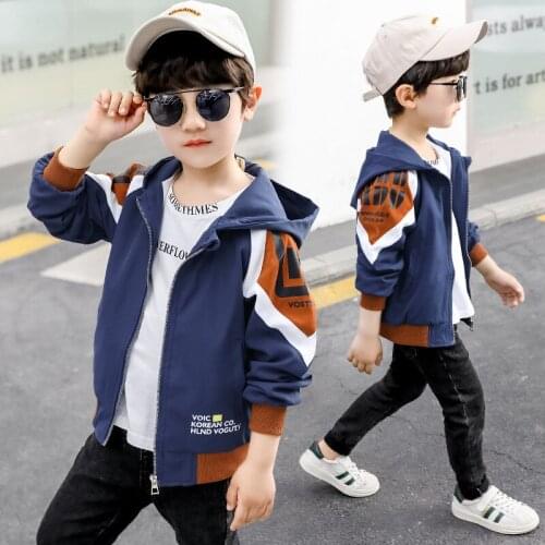 Lasted Spring Autumn Boy Coat Jackets Overcoat Top Kids Teenage Gift Children Clothes Gift Formal School High Quality