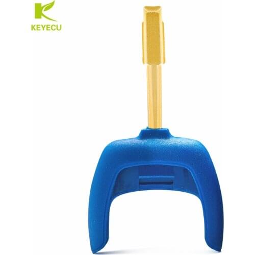 KEYECU Replacement Uncut Bule Remote Key Head FO21 for Ford Remote Key Fob Mondeo Fiesta Focus Ka Puma