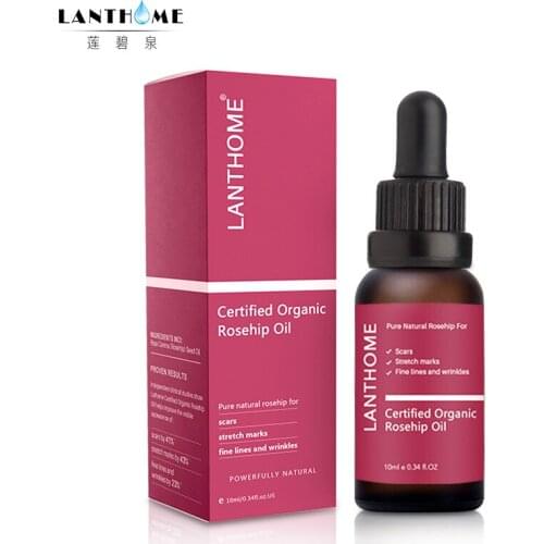 Wholesale 10 Pcs Pure Organic Rosehip Oil Antioxidantfor Scars FineLine Wrinkles Stretch Marks Improve Skin Elasticity Firmness