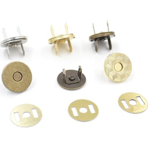 10 sets per pack. Bags magnetic clasp. Metal snap. Ultra-thin, strong magnetic button. 18 mm thickening magnetic buckle