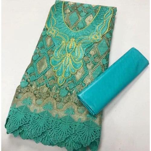 2.5 Y Lace +2.5 Y Perfume Bazin Riche Original +collar Embroidery African Fabrics Tulle Cord Lace Popular Dubai Style BM4783