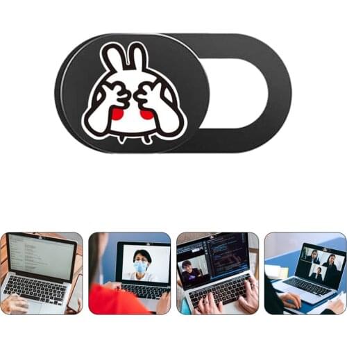 4pcs Cartoon Rabbit Webcam Slider Camera Cover Slider Computer Webcam Cover