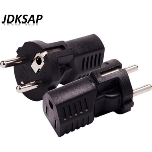 1PCS EU Germany Plug to Name 5-15R US Plug Power Adapter Travel Converter 250 V/10 A Power Adapter Operate At The Supplied Volt