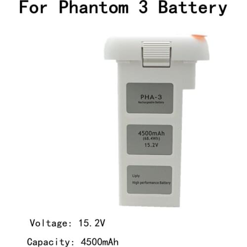 New Phantom 3 battery for DJI phantom 3A/3P/3S/3SE capacity 4500mah smart accessory, flight time 23 minutes