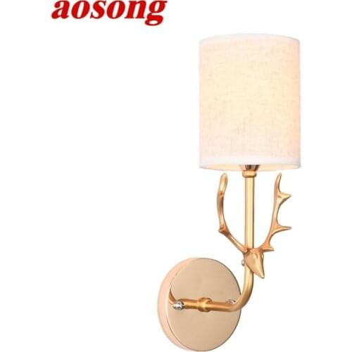 AOSONG Wall Lights Modern Creative Figure LED Sconces Lamps Indoor For Home Corridor