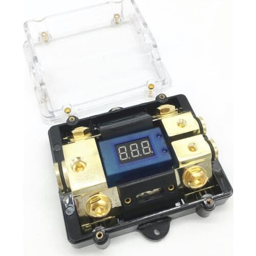 Automotive Fuses 24V 100A Car Audio Digital Breaker Fuse Holder Distribution Block with LCD Display Fuse Holder Car Fuse