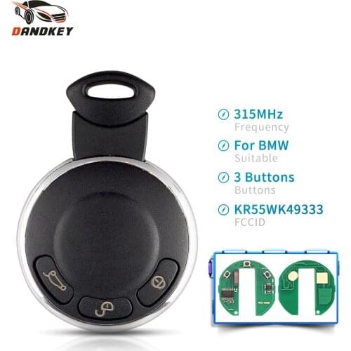 Dandkey KR55WK49333 Car Remote Key ID46 Chip 315mhz 868mhz For BMW Mini Cooper Stystem Control Smart key Keyless Entry