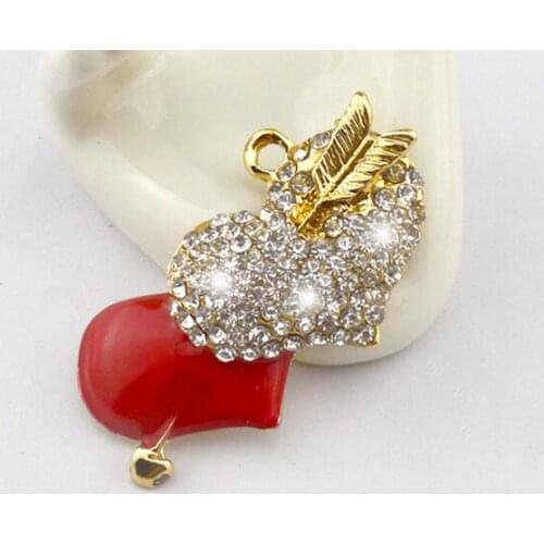 Free Shipping Wholesale 20pcs/lot 60X32mm Rhinestone Flatback Button For Hair Flower Wedding Invitation LIDI004