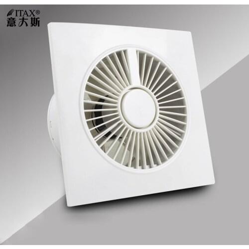 Household exhaust fan household bathroom glass window type ventilation wall round powerful mute thin ITAS9917A