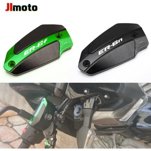 For KAWASAKI ER6F ER-6F ER6 F / N ER6N ER-6n High Quality Motorcycle Accessorie CNC Front Brake Reservoir Fluid Tank Oil Covers