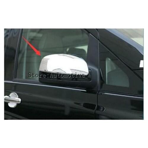 For Mercedes Benz Vito 2014-2016 2017 2018 W447 Exterior Chromed ABS Side View Wing Mirror Cover Trim Pair
