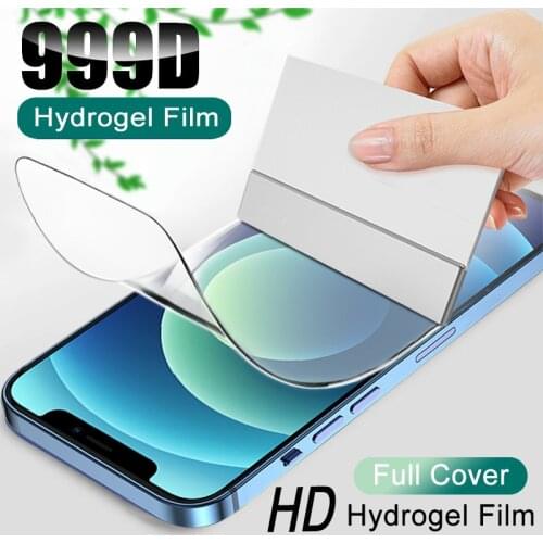 Full Cover Hydrogel Film For iPhone 11 12 Pro XS Max mini SE 2020 Screen Protector For iPhone 7 8 6 6S Plus X XR Not Glass D